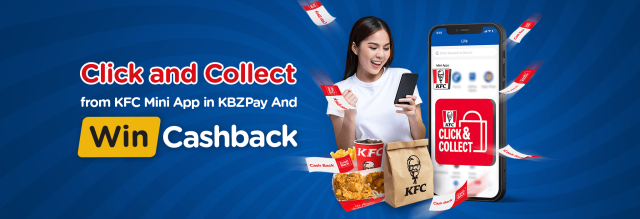 Click and Collect from KBZPay Mini App in KBZPay App And Win Cash Back