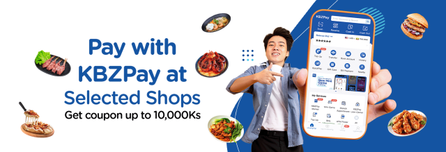 Pay with KBZPay at Selected Shops