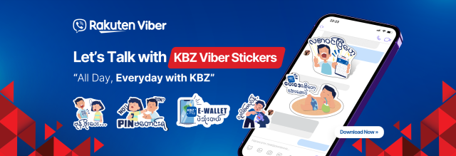 Let’s Talk with KBZ Viber Stickers
