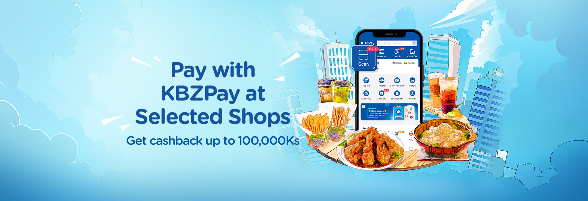 KBZPay Centers in Myanmar